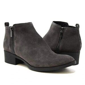 Kenneth Cole New York Dara Ankle Booties Block Heel Womens Asphalt Size 7